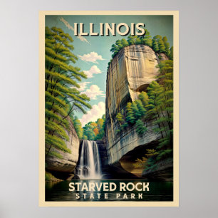 Illinois Starved Rock state park V02 Poster