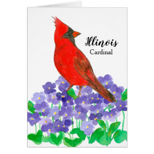 Illinois State Bird Red Cardinal