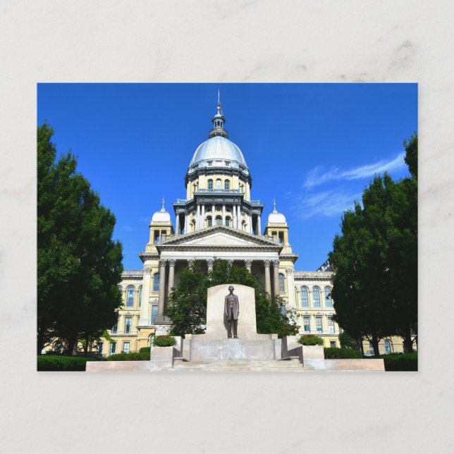 Illinois State Capitol Building, Springfield Postcard (Front)