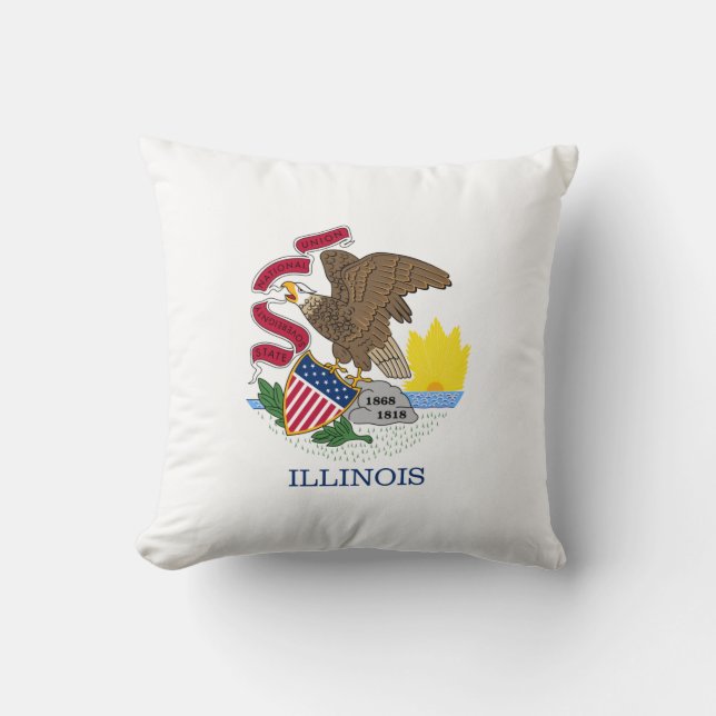 Illinois State Flag Cushion (Front)