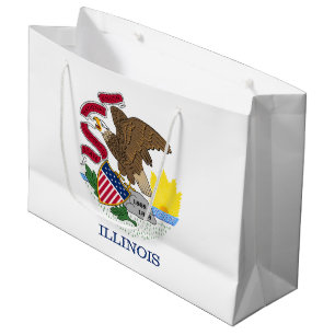 Illinois State Flag Large Gift Bag