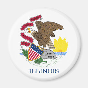 Illinois State Flag Magnet