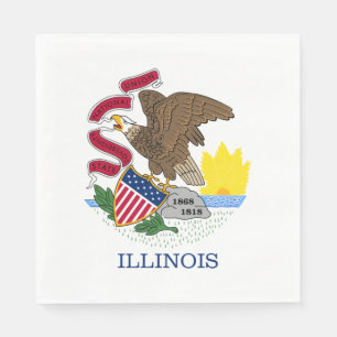 Illinois State Flag Napkin