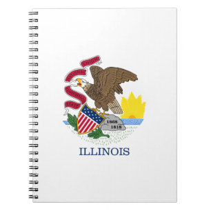 Illinois State Flag Notebook