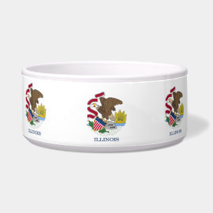 Illinois State Flag Pet Bowl