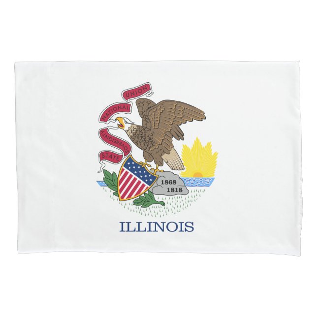 Illinois State Flag Pillowcase (Front)