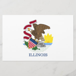 Illinois State Flag Stationery