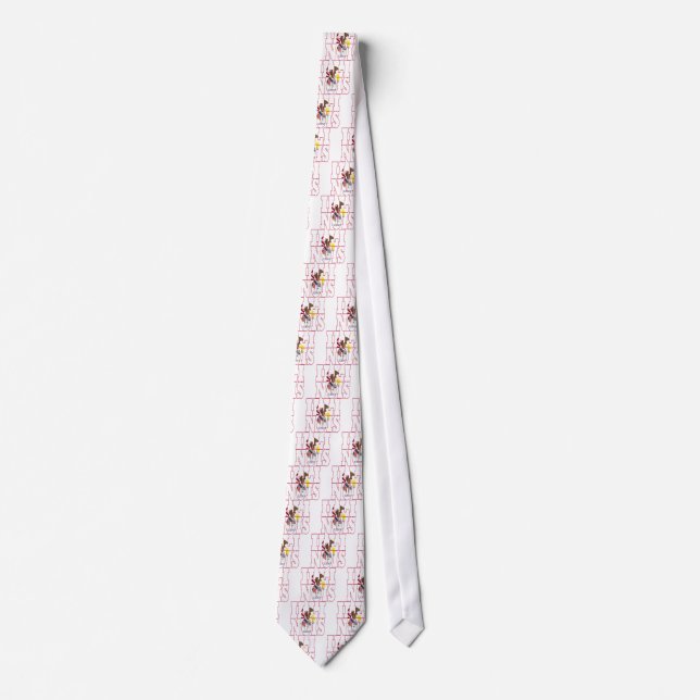 Illinois state flag text tie (Front)