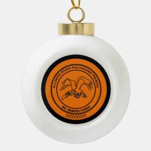 Illinois State Politicians Prison Ceramic Ball Christmas Ornament