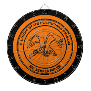 Illinois State Politicians Prison Dartboard