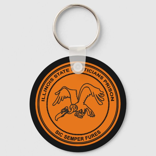 Illinois State Politicians Prison Key Ring (Front)