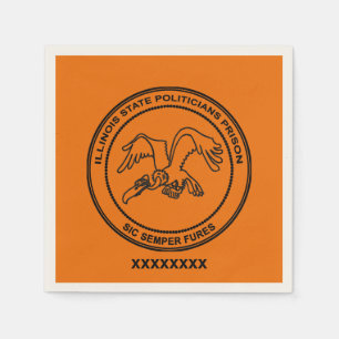 Illinois State Politicians Prison Napkin