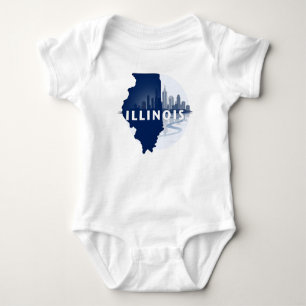 Illinois United States of America Baby Bodysuit