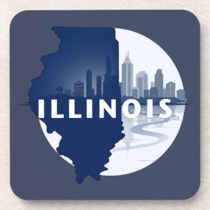 Illinois United States of America Coaster