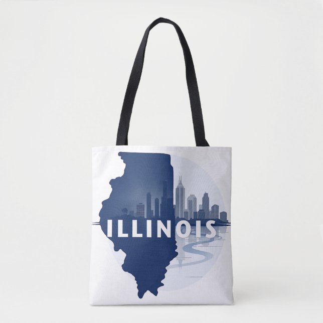 Illinois United States of America Tote Bag (Front)