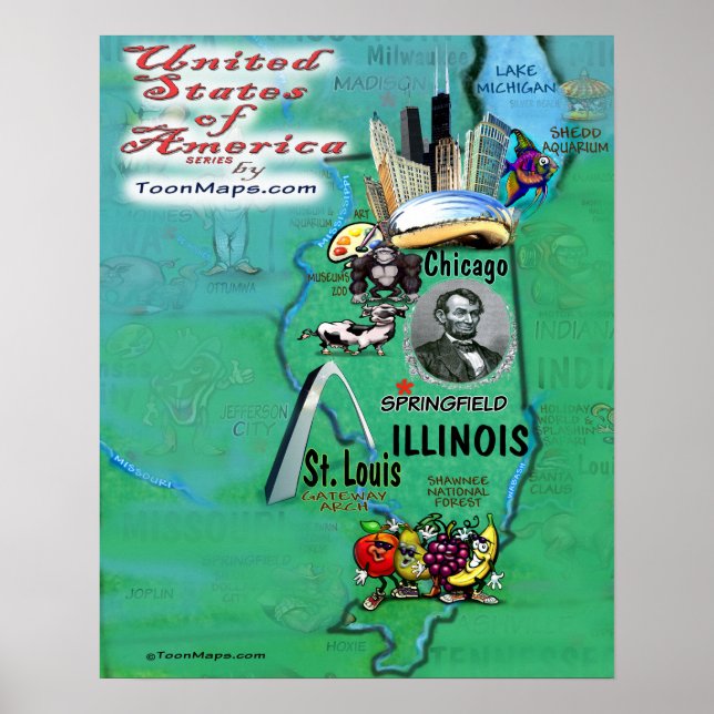 Illinois USA Poster (Front)