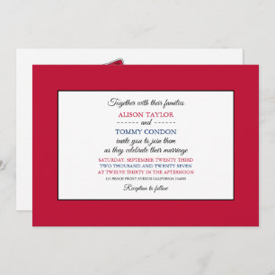 Illinoisan Flag, Flag of Illinois Wedding Invitation