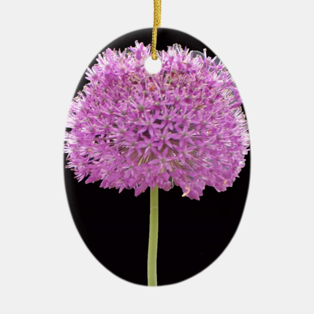 Illium Summer Spring Flower -Irish Design Ceramic Tree Decoration (Front)
