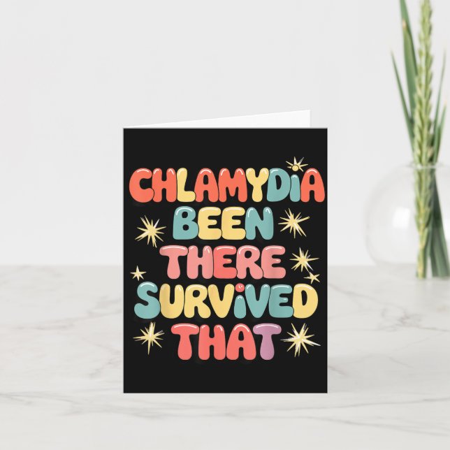 Illness Survivor Been There Survived That Design Card (Front)