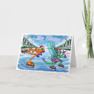 Illow &  on ice - Merry X-Mas Card