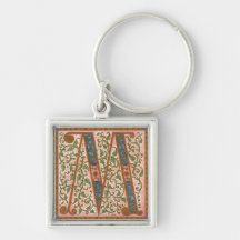 Illuminata *M* Monogrammed Keychain