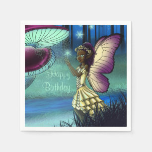 Illuminate Birthday Paper Napkins, Fairy Napkin