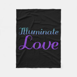 Illuminate Love Prevention Awareness Design Fleece Blanket