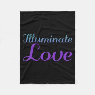 Illuminate Love Prevention Awareness Design Fleece Blanket