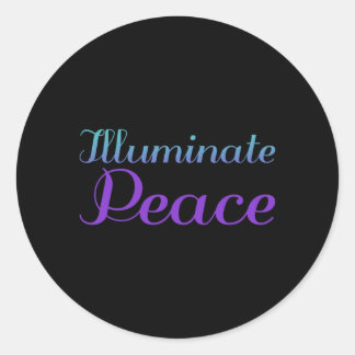 Illuminate Peace Prevention Awareness Design Classic Round Sticker