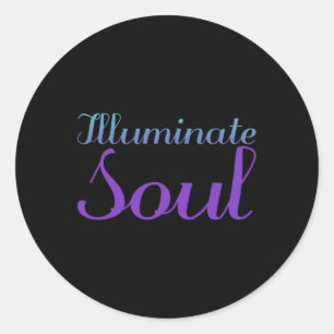 Illuminate Soul Suicide Prevention Awareness Invis Classic Round Sticker