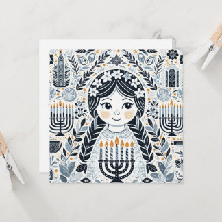 Illuminate the Night: A Hanukkah Celebration Invitation