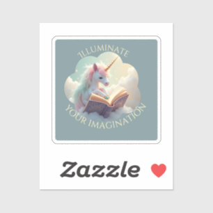 Illuminate Your Imagination - Cute Unicorn Sticker