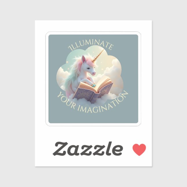 Illuminate Your Imagination - Cute Unicorn Sticker (Sheet)