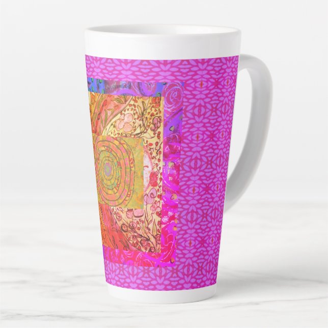 Illuminated Abstract  Latte Mug (Right Angle)