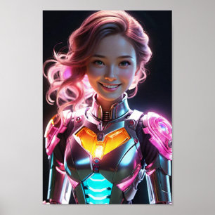 Illuminated Exosuit Poster
