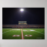Illuminated Football Field