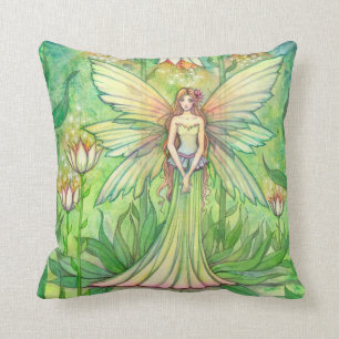 Illuminated Garden Fairy Fantasy Art Cushion