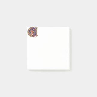 Illuminated Initial A PostIt Post-it Notes