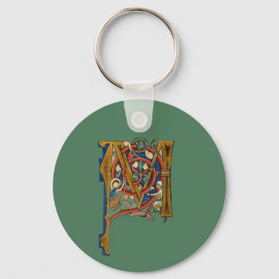 Illuminated Initial M Key Ring