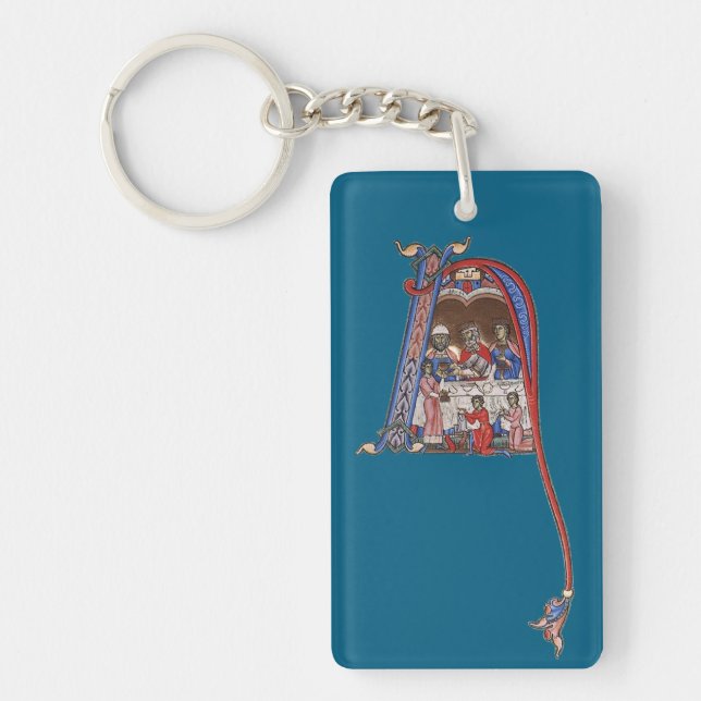 Illuminated Initial N Key Ring (Front)