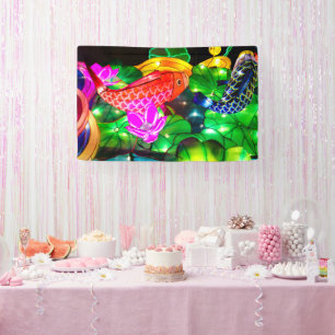 Illuminated Koi Banner