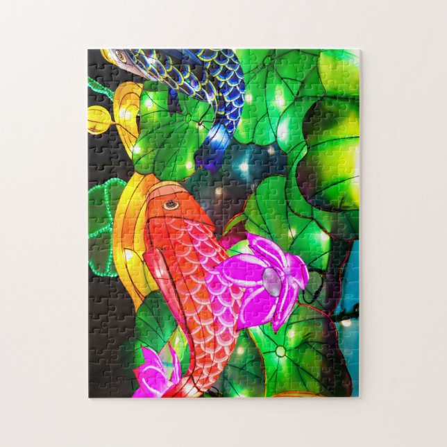 Illuminated Koi Jigsaw Puzzle (Vertical)