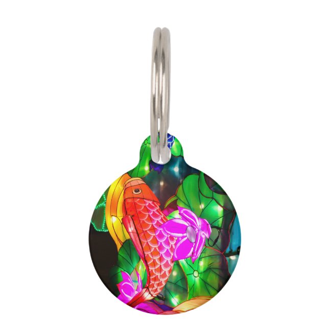 Illuminated Koi Pet Tag (Front)