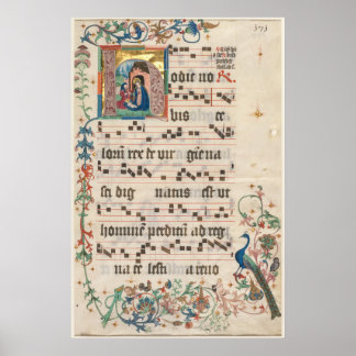 Illuminated Manuscript Poster