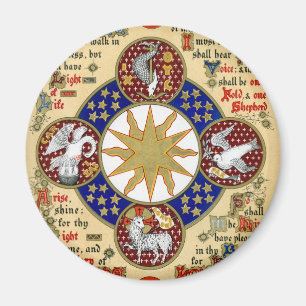Illuminated Manuscript the Epiphany Magnet