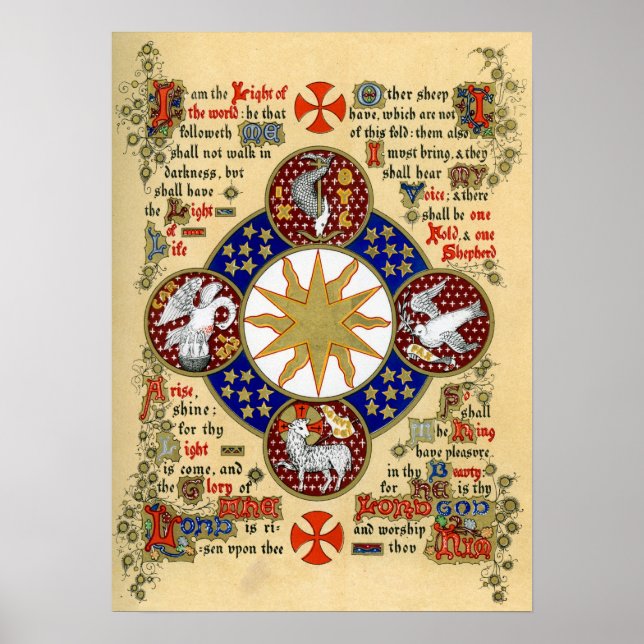 Illuminated Manuscript the Epiphany Poster (Front)