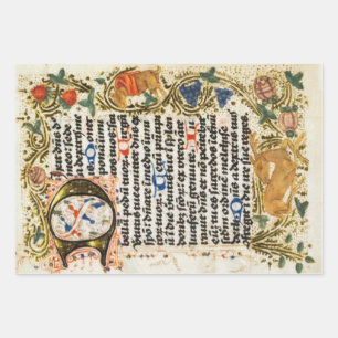 Illuminated Manuscript Wrapping Paper