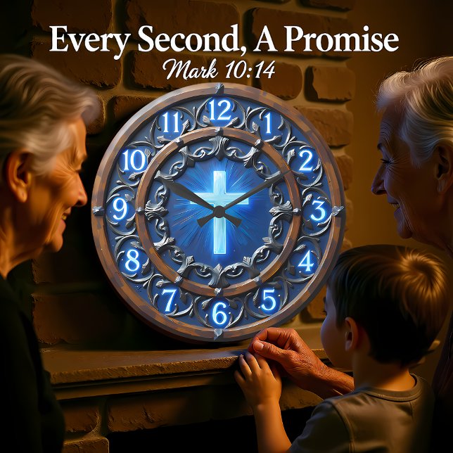 Illuminated Radiant Cross Large Clock (Creator Uploaded)