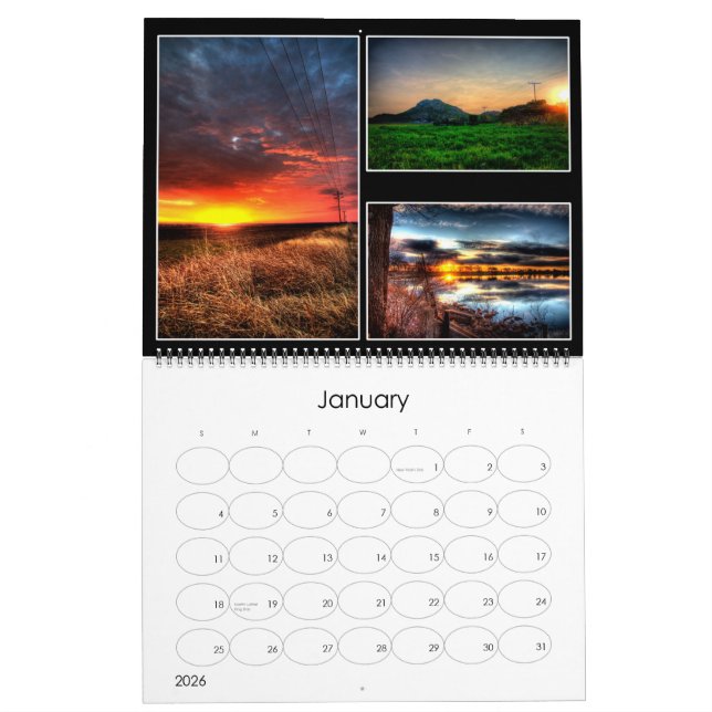 Illuminated Skies Calendar (Jan 2026)