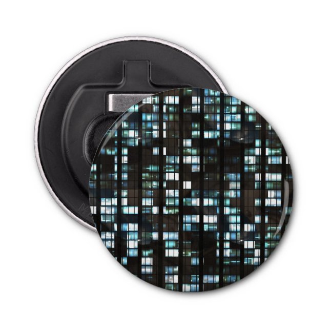 Illuminated windows pattern bottle opener (Front)